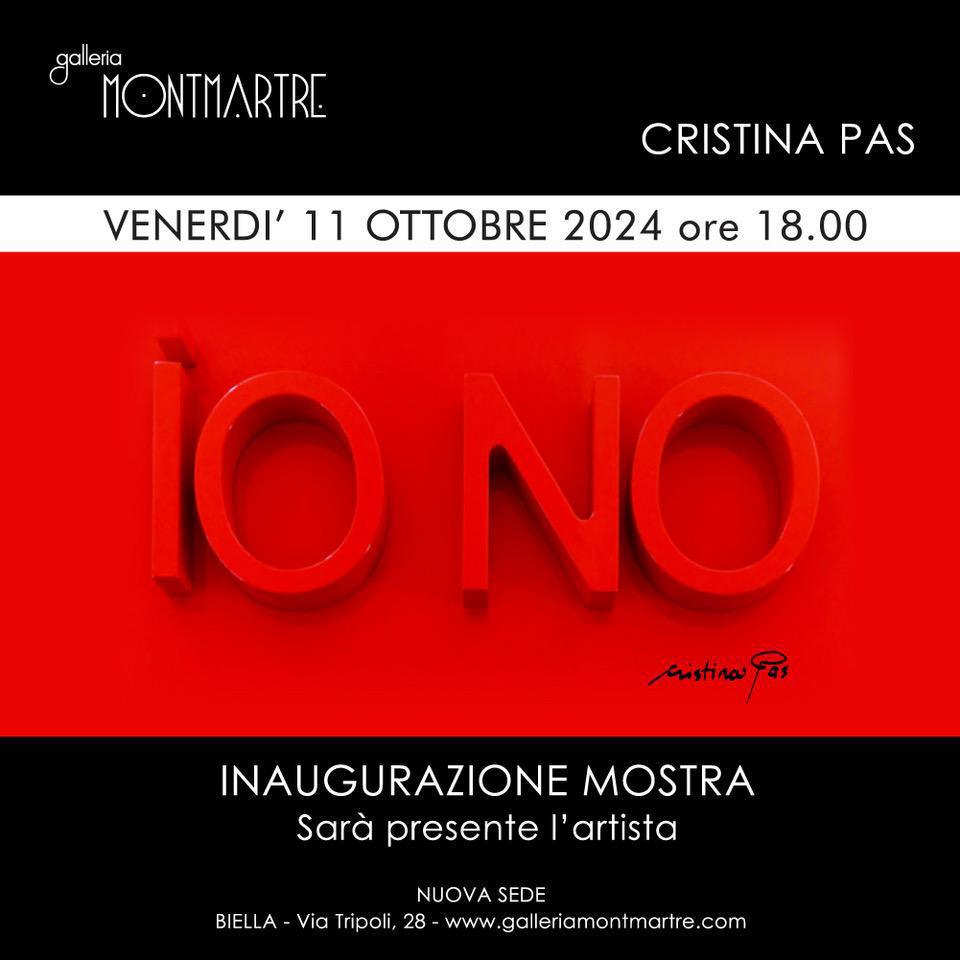 INAUGURAZIONE MOSTRA PERSONALE CRISTINA PAS - VENERDI' 11 OTTOBRE ORE 18