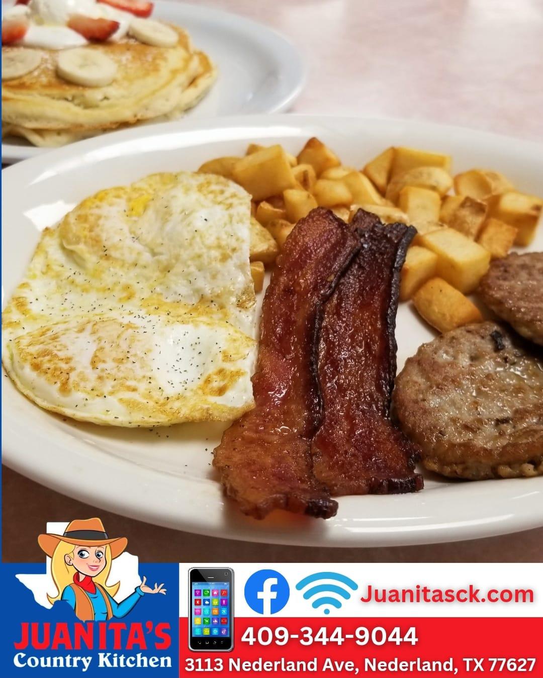 Breakfast Platter at Juanita's Country Kitchen