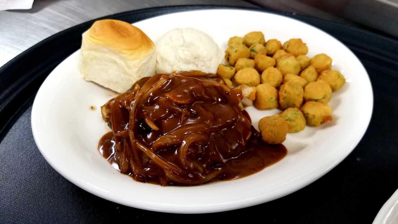 Hamburger Steak at Juanita's Country Kitchen