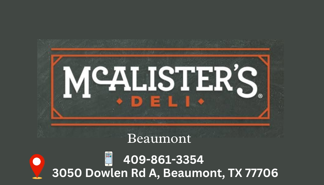 McAlister's  (Beaumont TX)