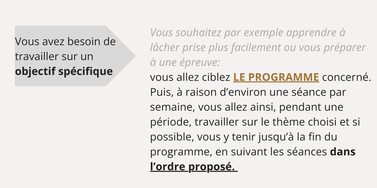 A ÉCOUTER avant votre 1ère pratique A ÉCOUTER avant votre 1ère pratique