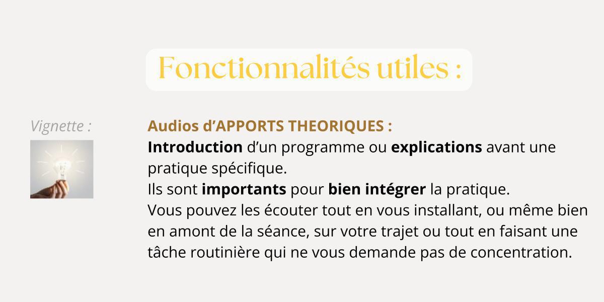 A ÉCOUTER avant votre 1ère pratique A ÉCOUTER avant votre 1ère pratique