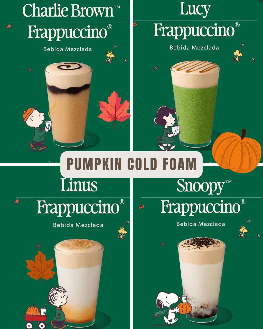 STRABUCKS COLECION DE SABORES DE PUMPKIN COLD FOAM STRABUCKS COLECION DE SABORES DE PUMPKIN COLD FOAM