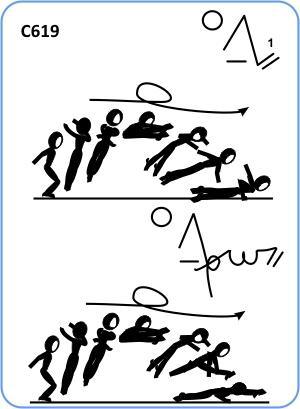 1/1 TURN STRADDLE JUMP TO 1 ARM PUSH UP OR TO WENSON (MARCHENKOV)