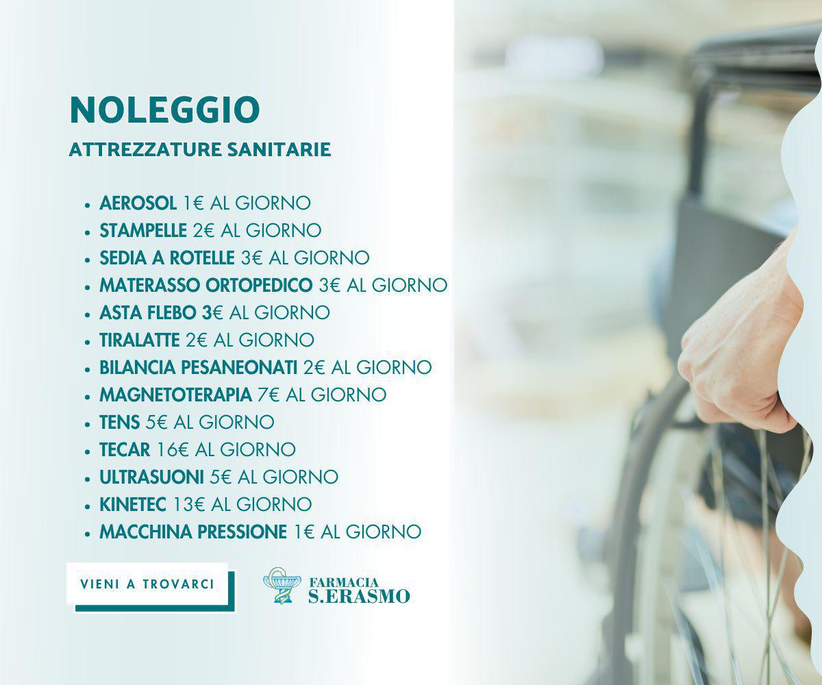 Noleggio attrezzature sanitarie