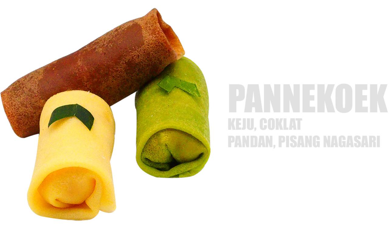 Pannekoek Keju, Coklat, Pandan, Pisang Nagasari