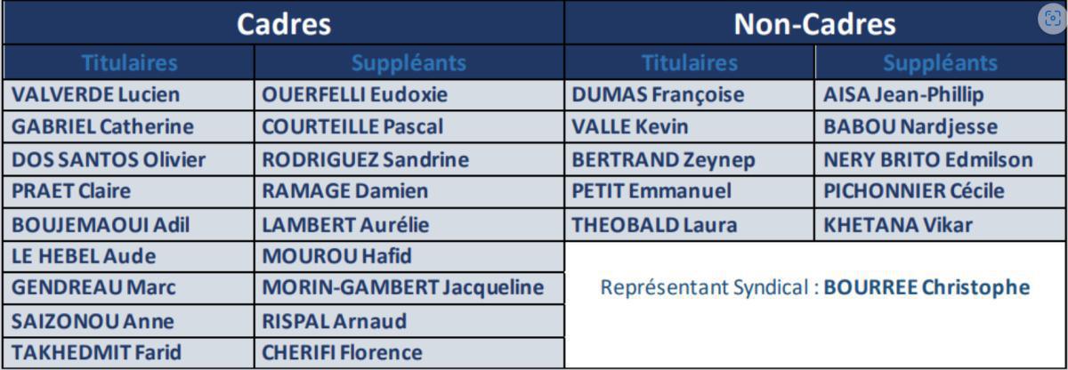 Résultats des élections CSE à la CEIDF Résultats des élections CSE à la CEIDF