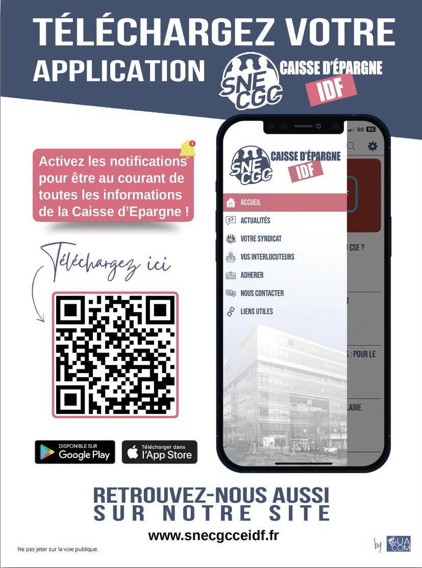 Enfin votre syndicat dans votre poche Enfin votre syndicat dans votre poche