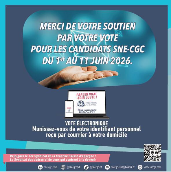 Profession de foi : Votez SNE-CGC