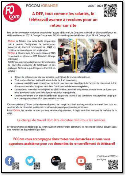 A DEF, tout comme les salariés, le télétravail avance à reculons pour un retour sur site A DEF, tout comme les salariés, le télétravail avance à reculons pour un retour sur site