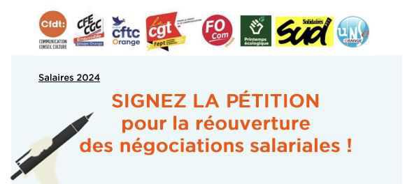 SIGNEZ LA PÉTITION pour la réouverture des négociations salariales !