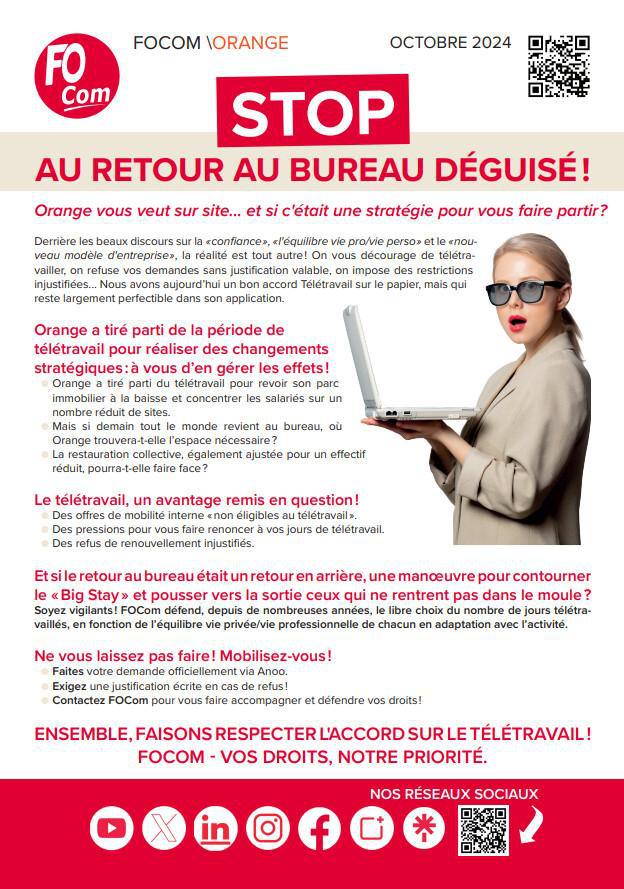 STOP AU RETOUR AU BUREAU DÉGUISÉ !