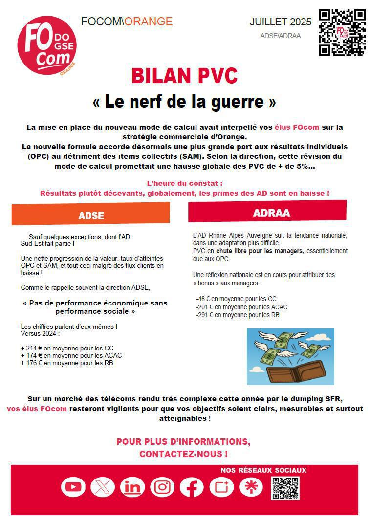 BILAN PVC : LE NERF DE LA GUERRE !