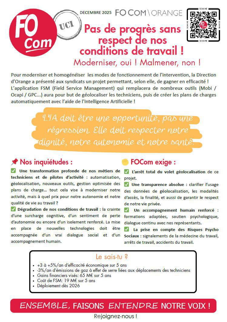 Pas de progrès sans respect de nos conditions de travail ! Pas de progrès sans respect de nos conditions de travail !