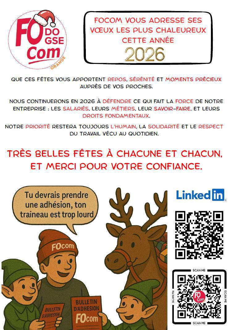 FOCom a protégé les lutins et sauvé l'usine du Père Noël ! FOCom a protégé les lutins et sauvé l'usine du Père Noël !