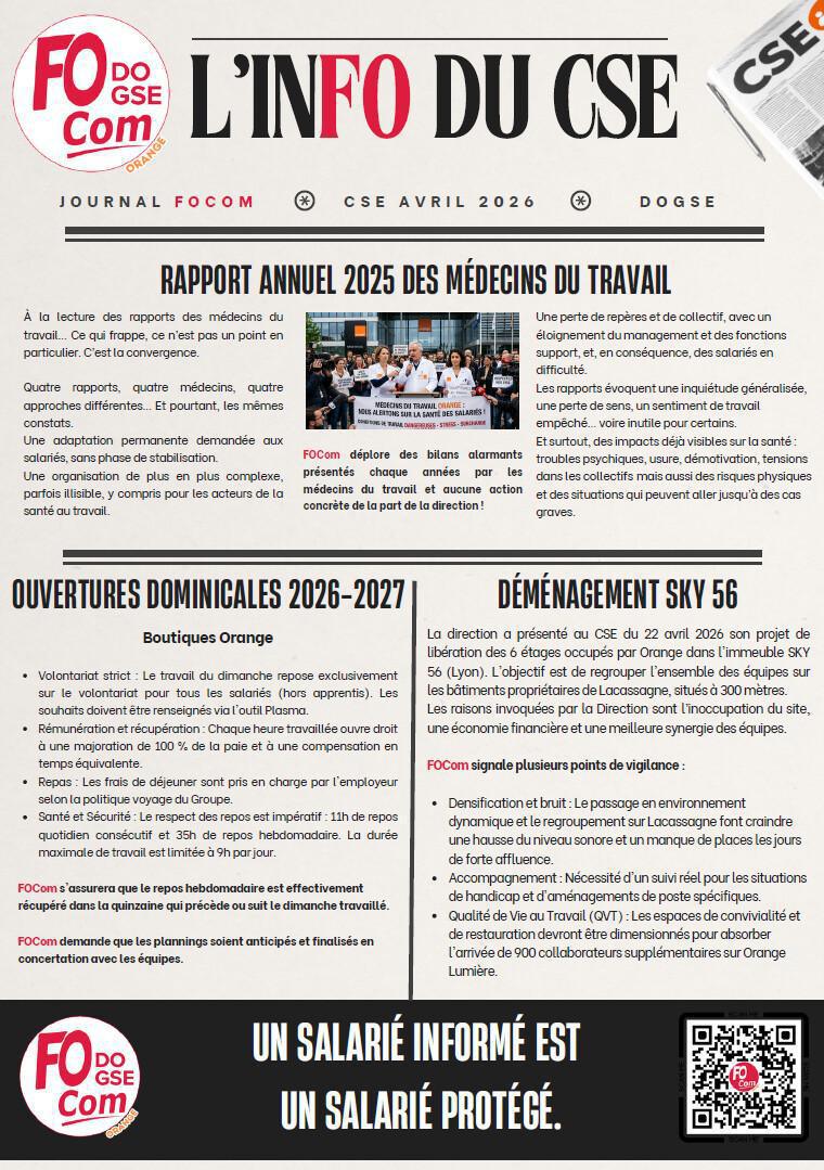 INFO CSE avril