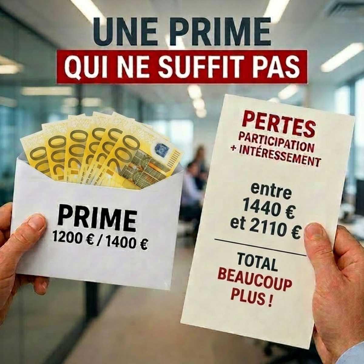 Prime de partage de la valeur : toujours pas à la hauteur ! Prime de partage de la valeur : toujours pas à la hauteur !