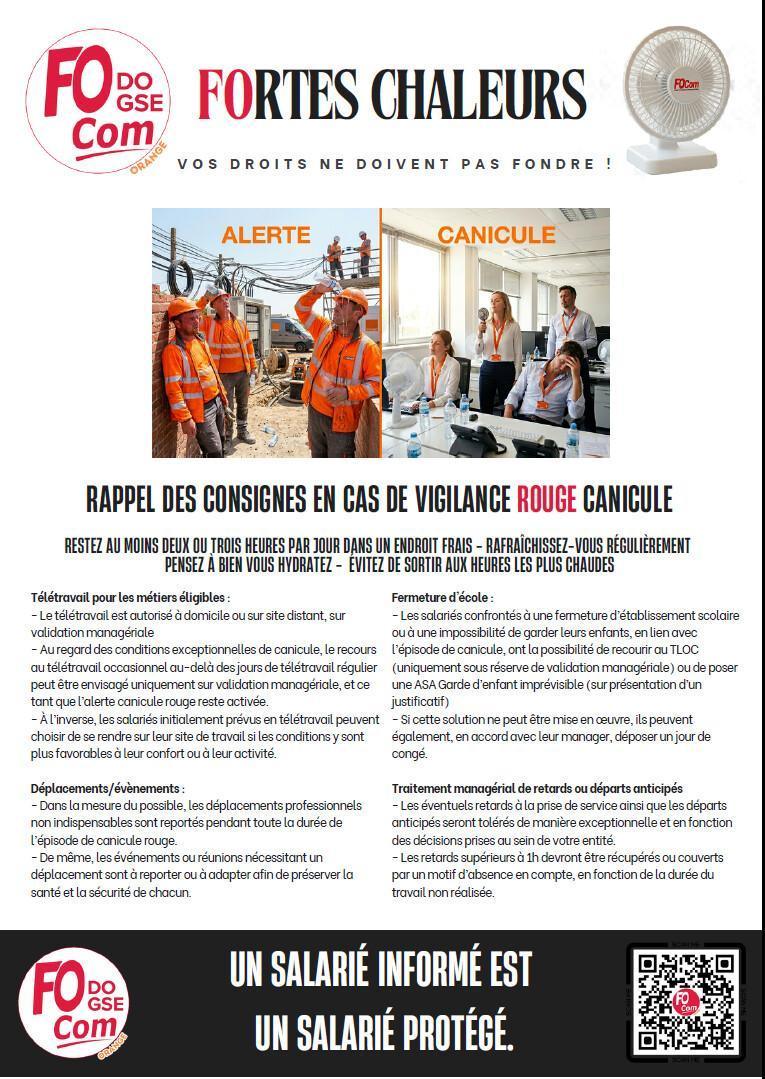 FOrtes chaleurs CSE JUIN