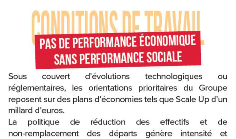 CONDITIONS DE TRAVAIL : Pas de performance économique sans performance sociale