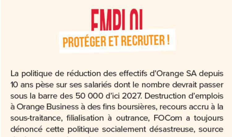 EMPLOI : Protéger et recruter !