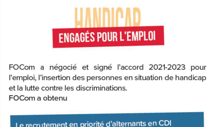 HANDICAP : Engagés pour l'emploi