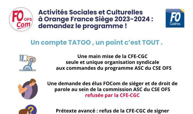 ASC : Demandez le programme !