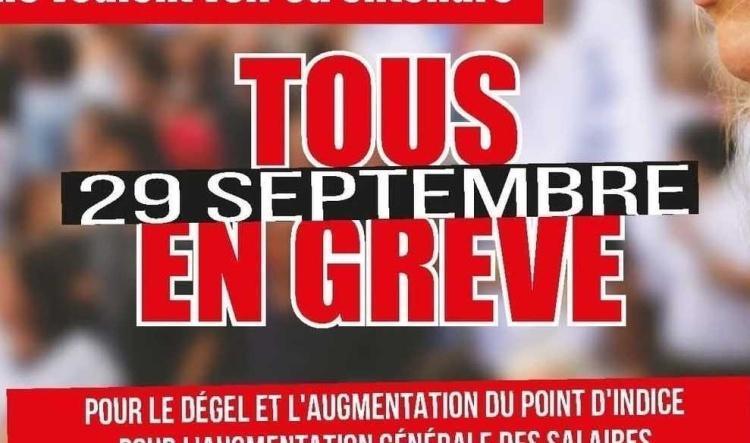 [ GREVE ] Mardi 29 Septembre : TOUS EN GREVE #inflation #salaire #tous #Greve #FOCOM #Prix #carburant #augmentation #TAXE 🔴📣📈 📉