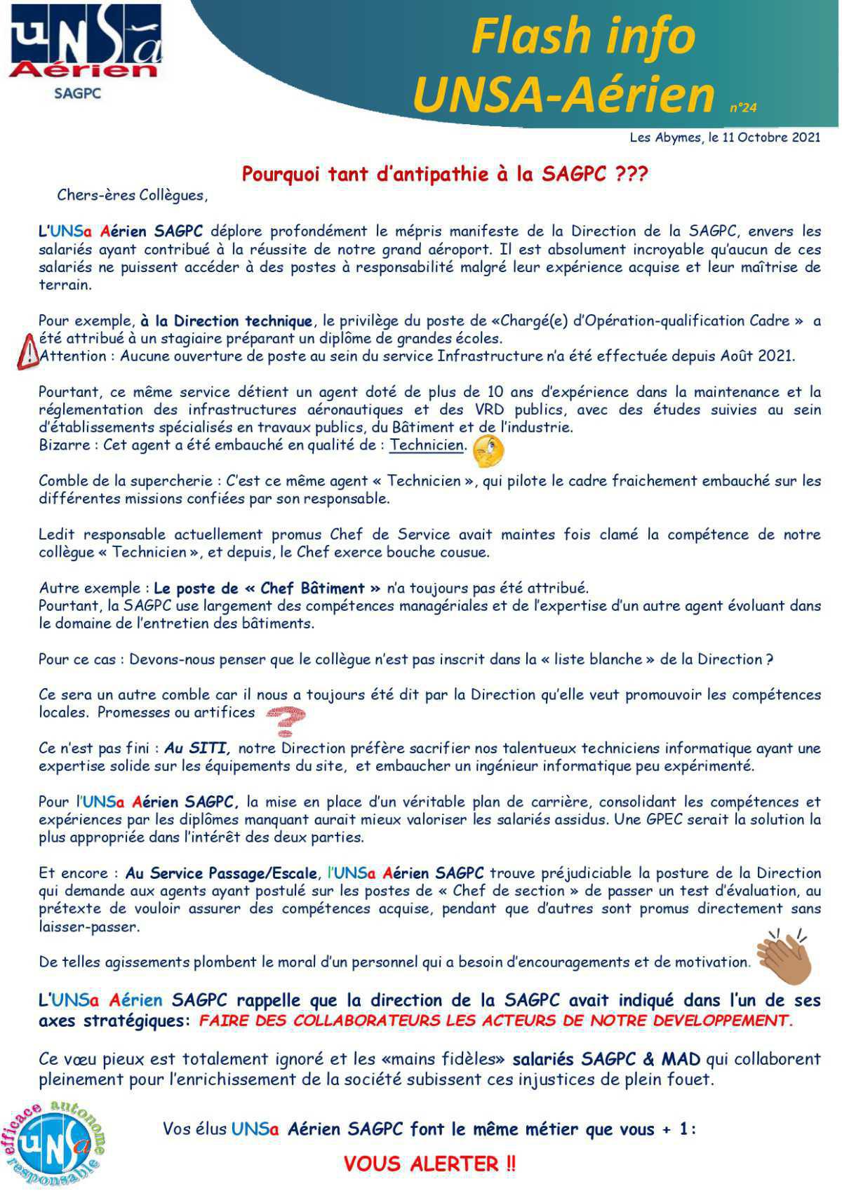 Flash Info n° 24
