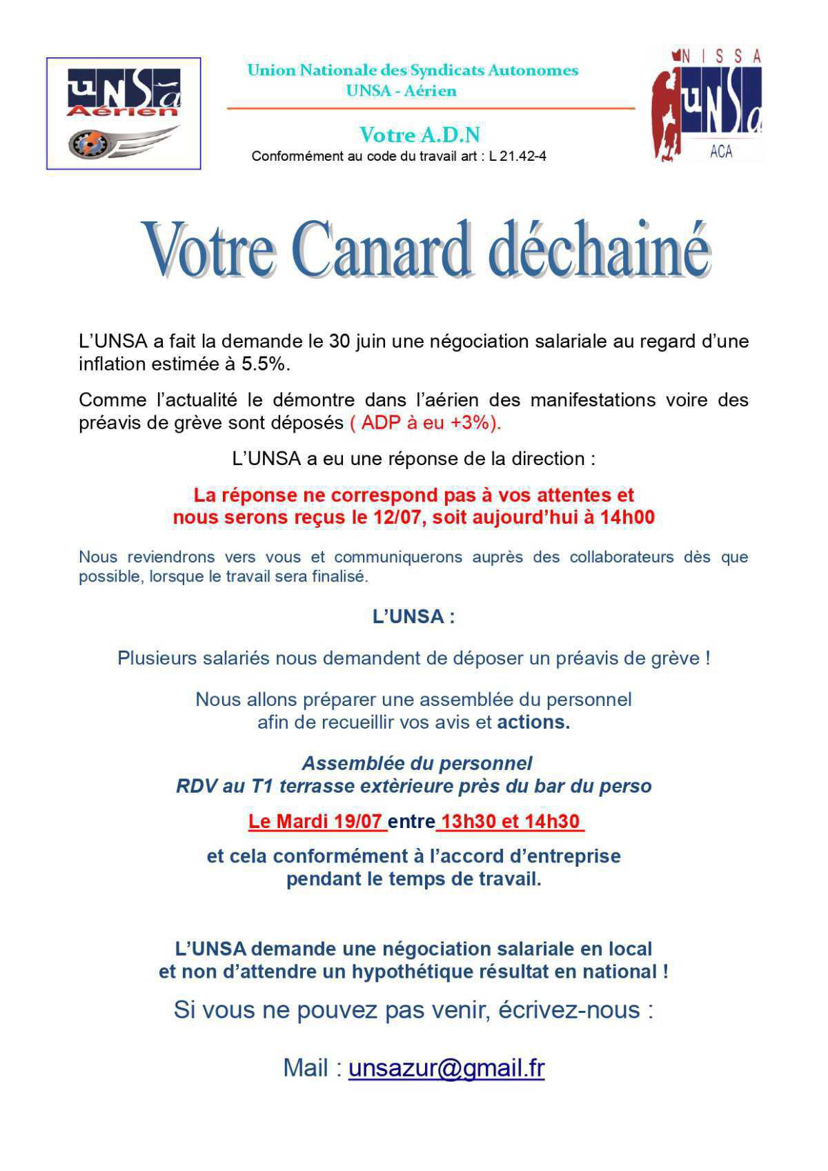 Votre canard déchainé !