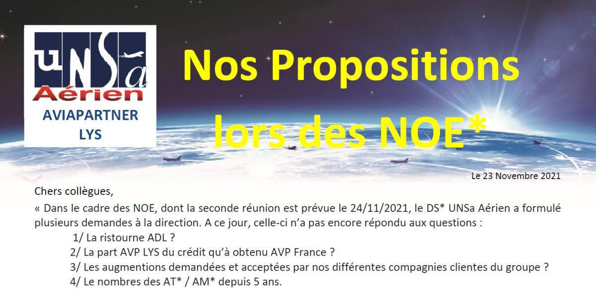 Nos propositions