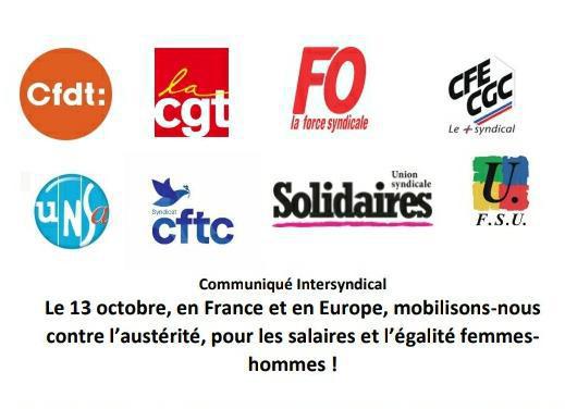 Le 13 octobre contre l'austérité 