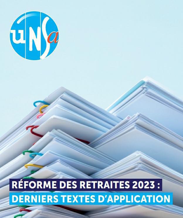 Réforme des retraites - les derniers textes