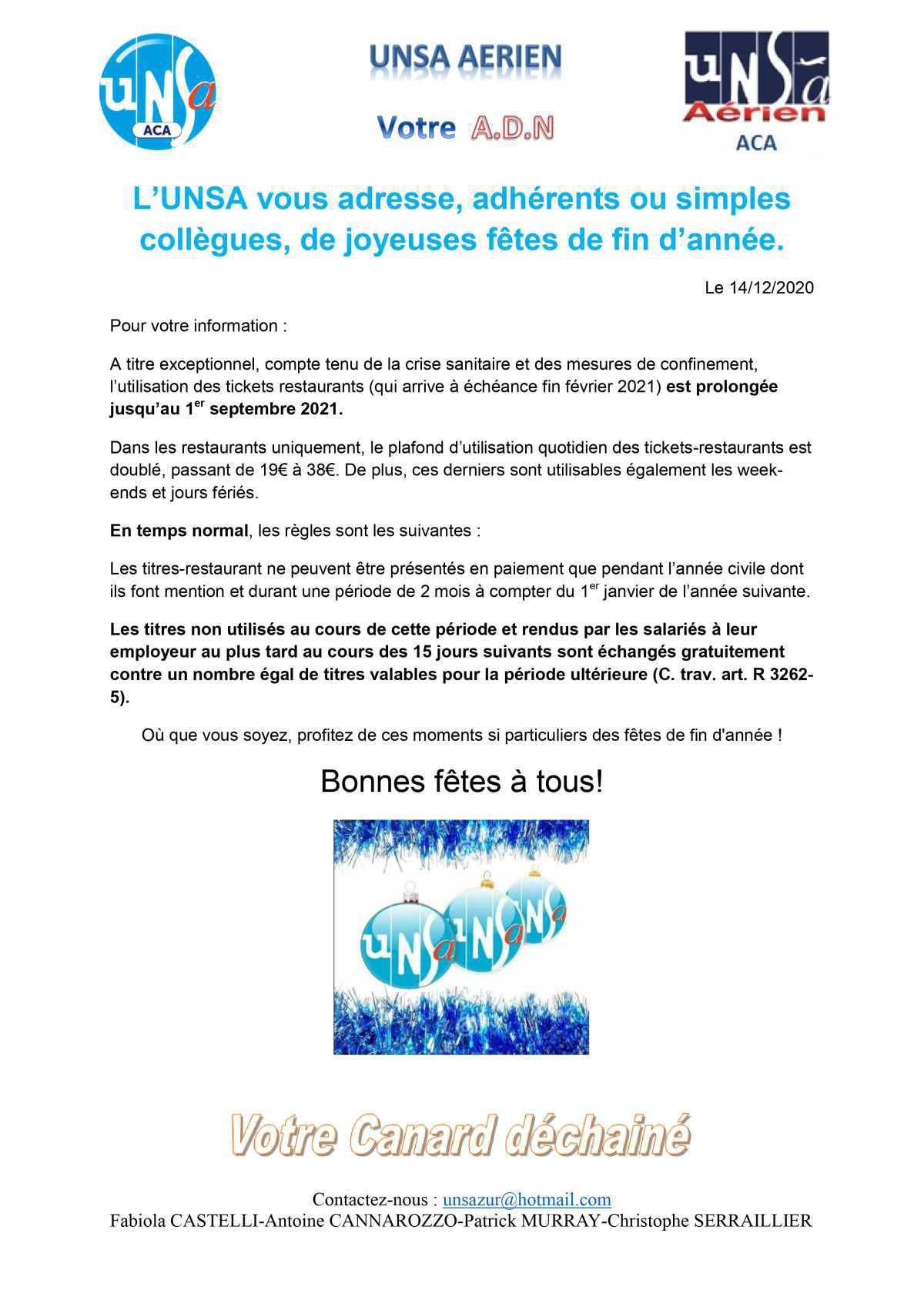 Bonnes fêtes de fin d'année !