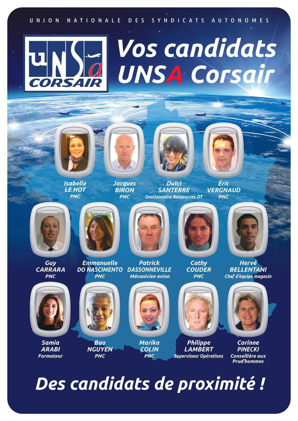 Du 6 au 16 novembre 2020, VOTEZ UNSa Aérien SNMSAC .