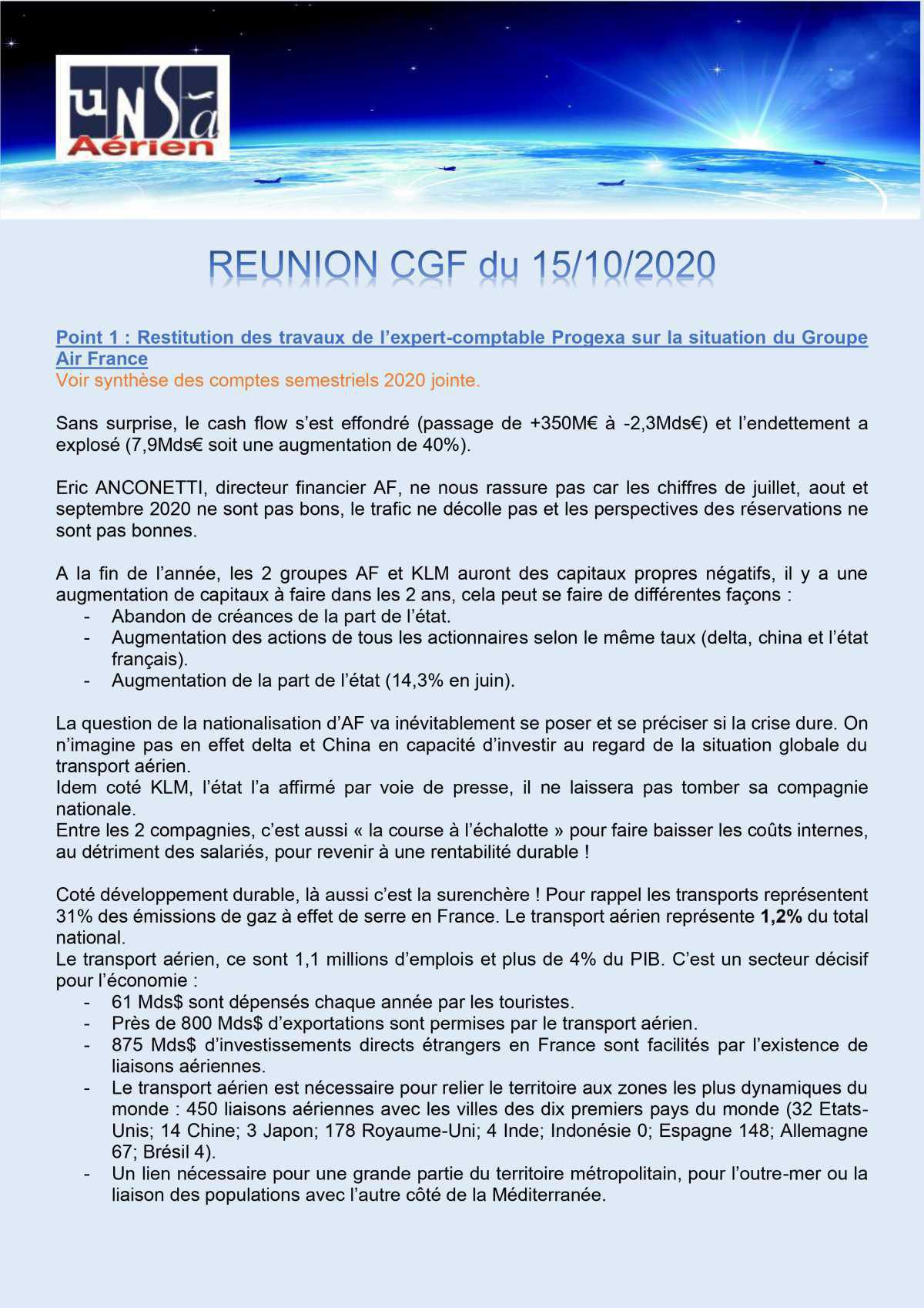 Réunion CGF du 15/10/2020