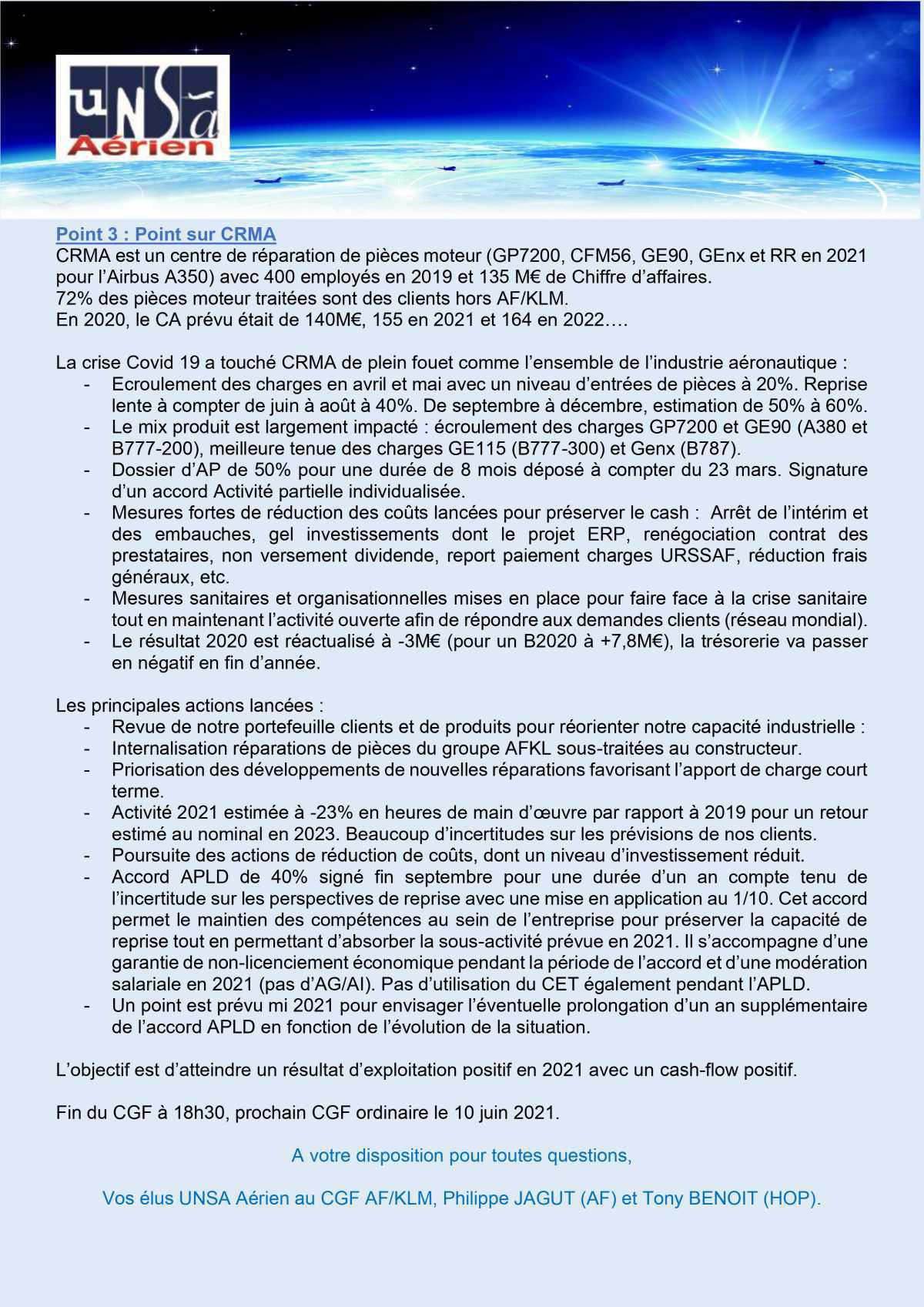 Réunion CGF du 15/10/2020