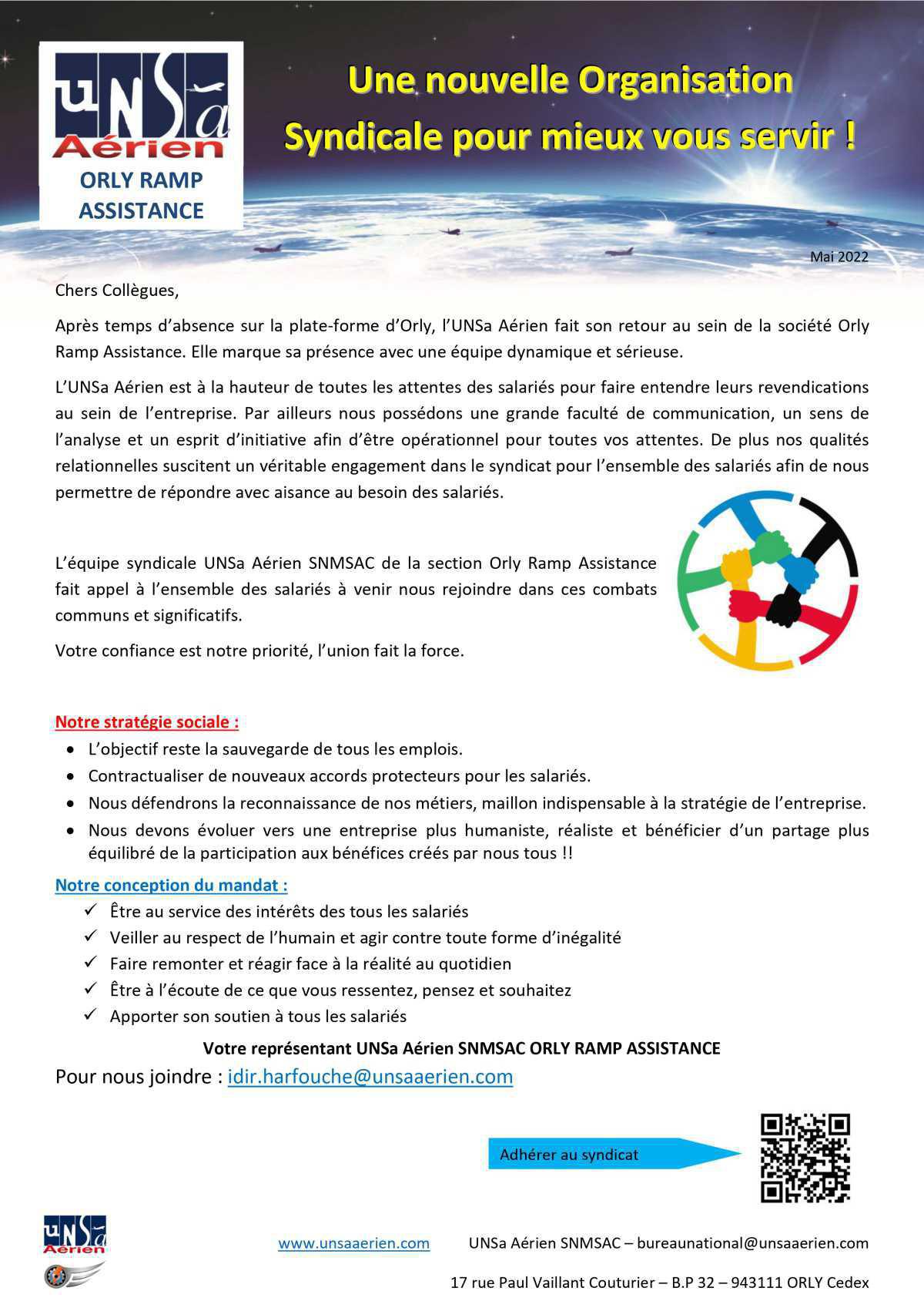 Nouvelle organisation syndicale
