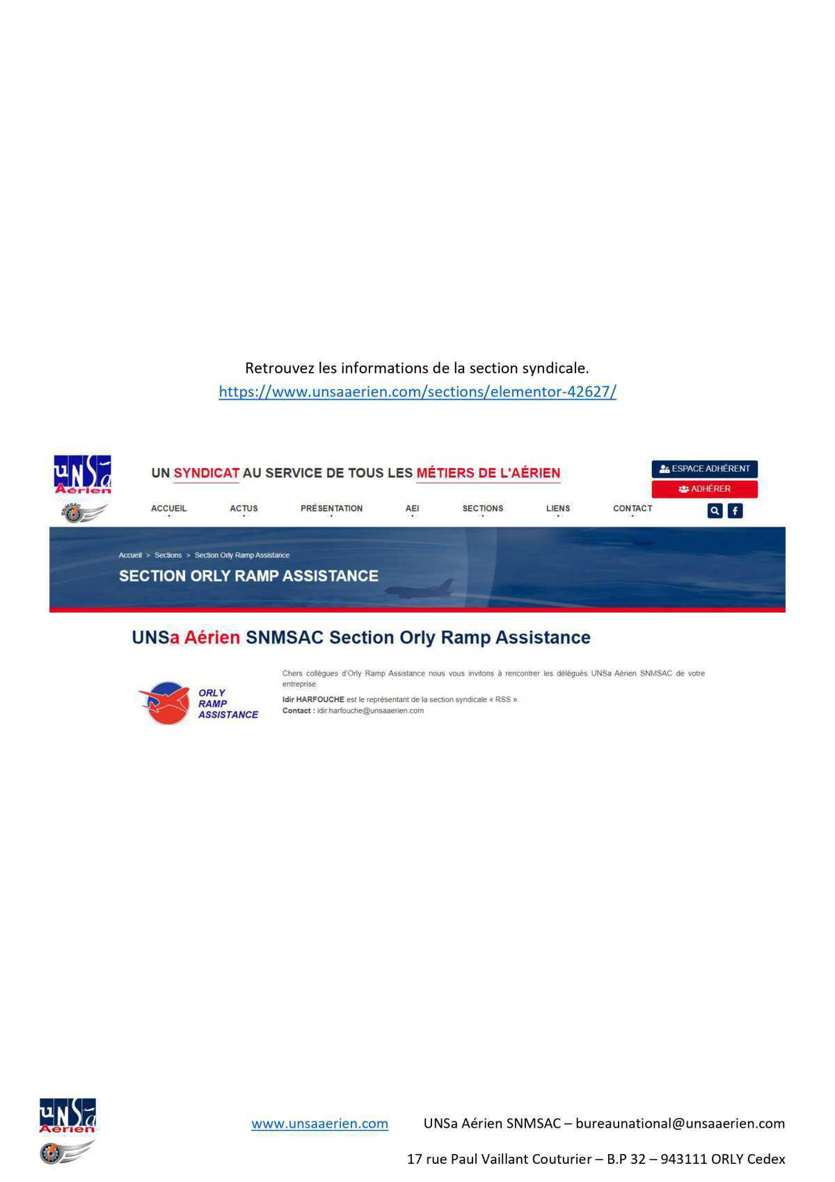 Nouvelle organisation syndicale
