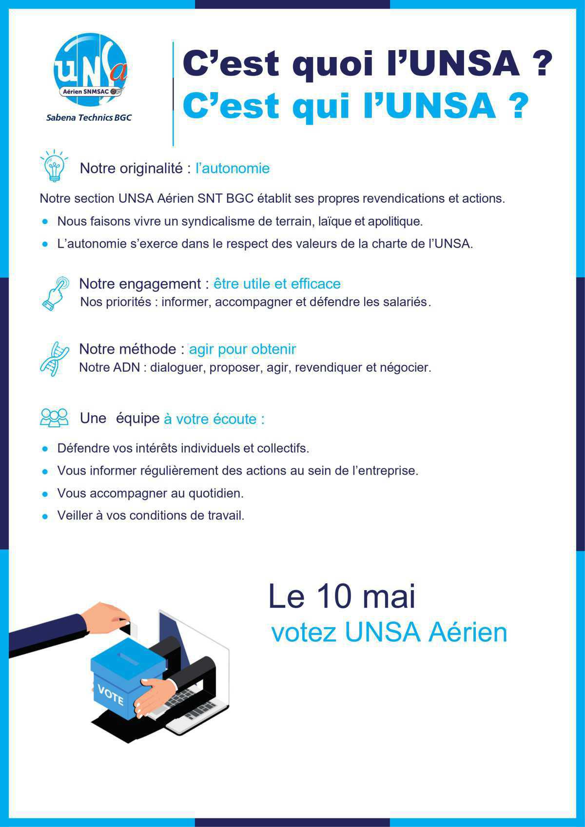 Votez UNSA Aérien
