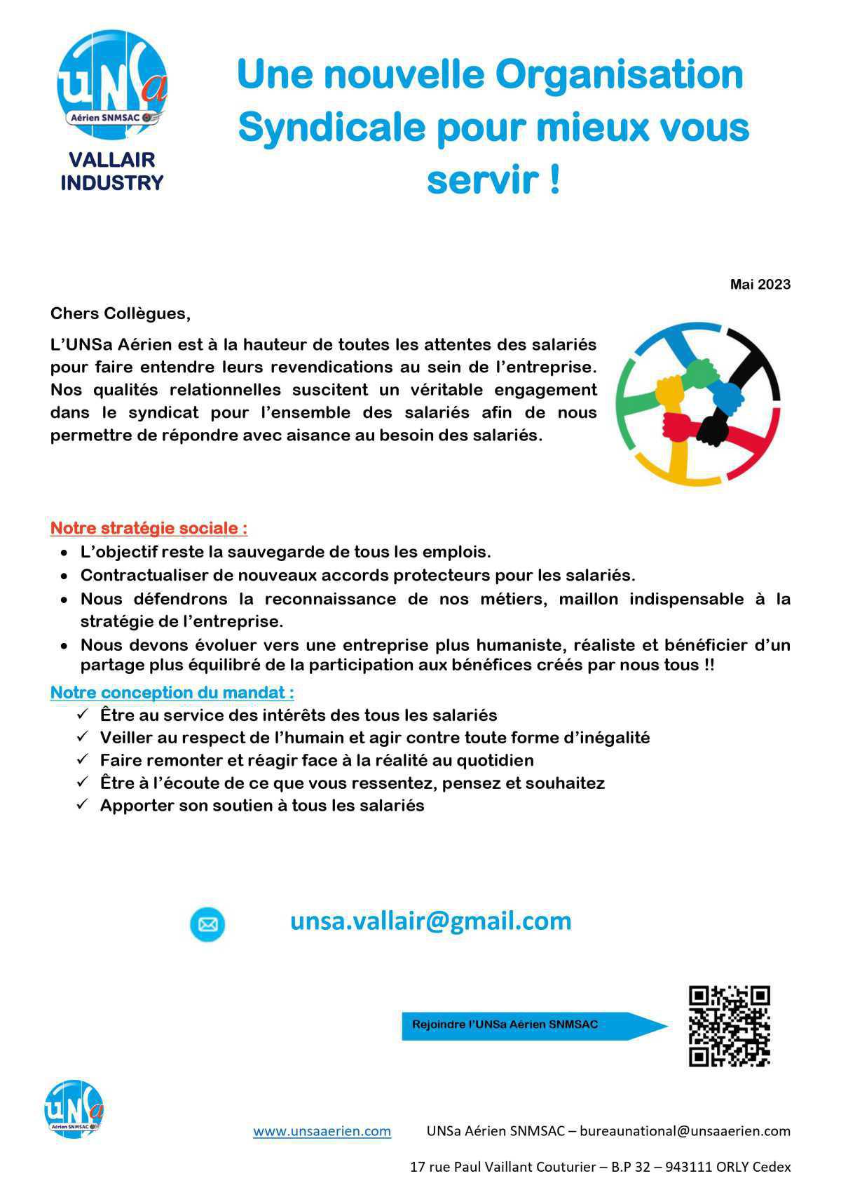 Nouvelle organisation syndicale