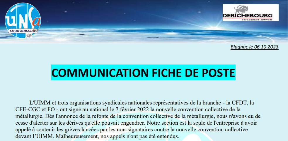 création fiches de postes