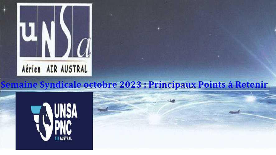 Semaine Syndicale Octobre 2023