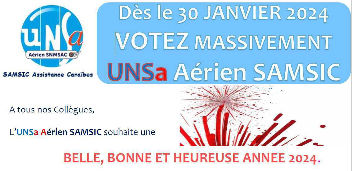le 30 janvier - Votez UNSa Aérien