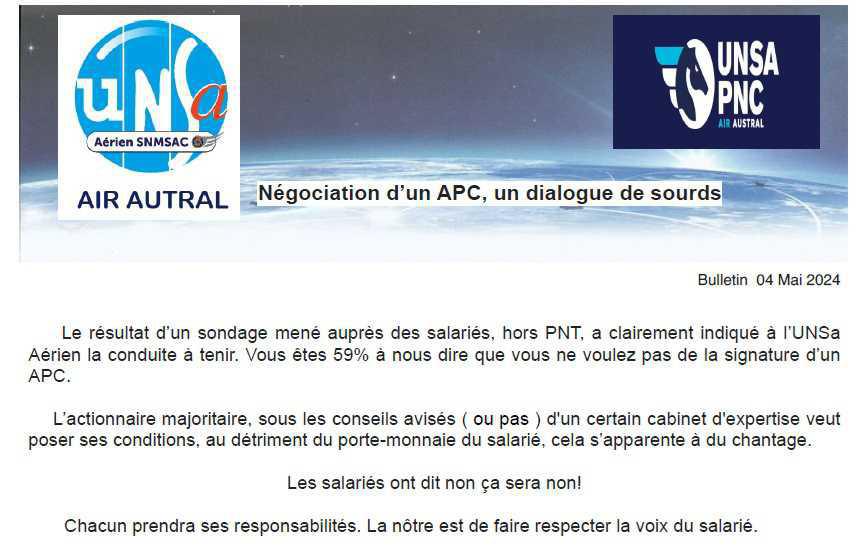 Négociations d'un APC, Dialogue de sourds