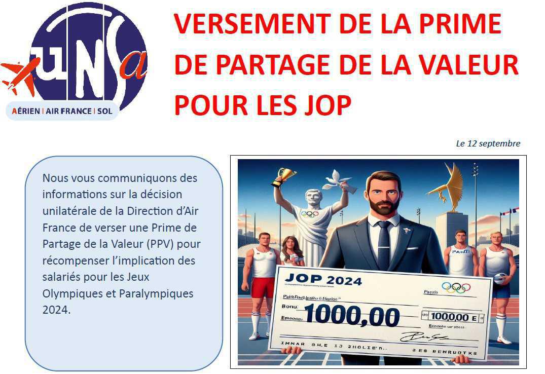Versement prime PPV - JOP