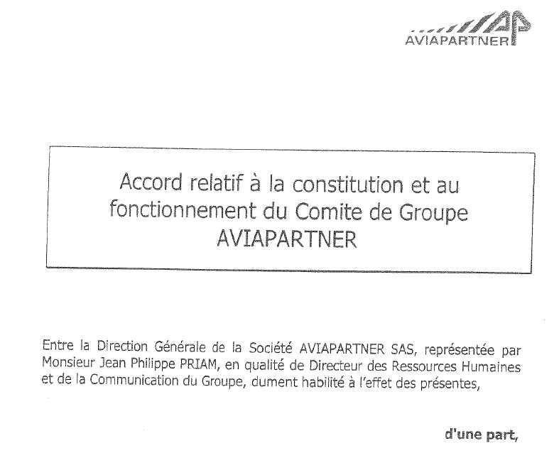 Accord de 2011 pour le CGF AVIAPARTNER