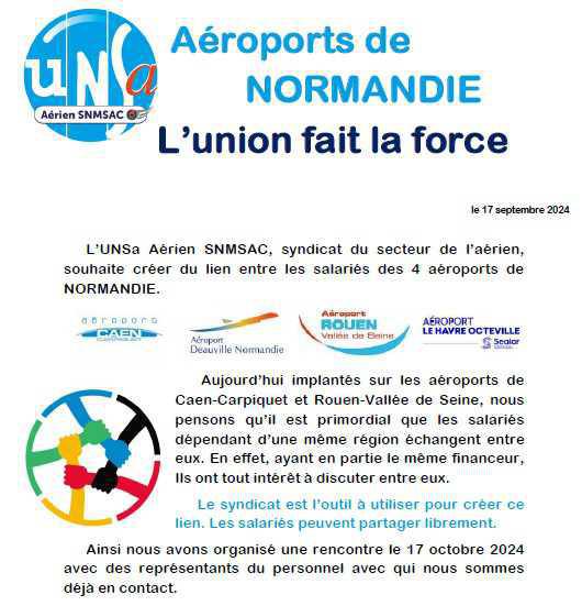 Aéroports de NORMANDIE - L'union fait la force