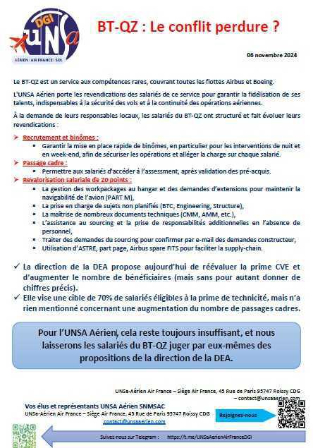 BT-QZ : le conflit continue