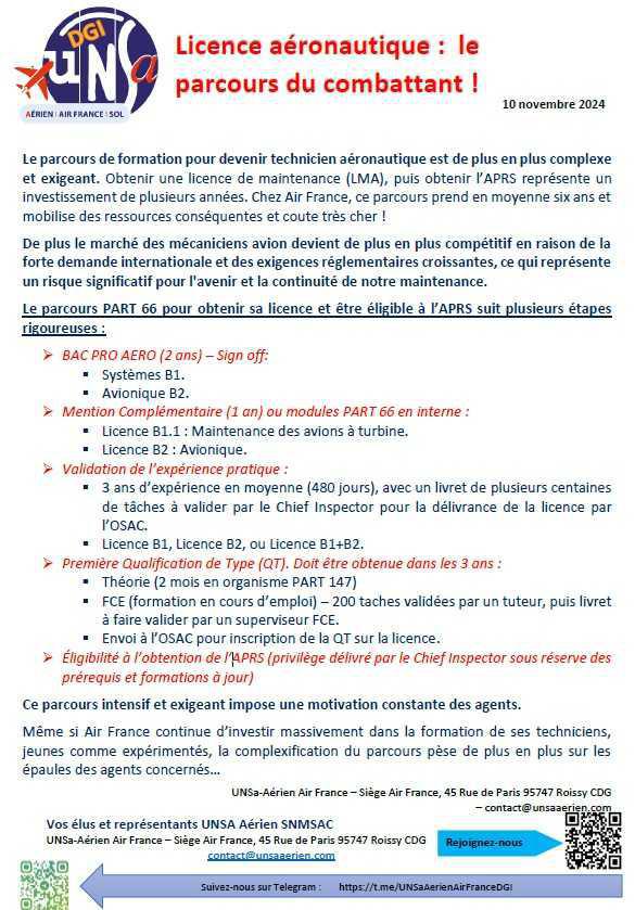 Licence aéronautique: le parcours du combattant !