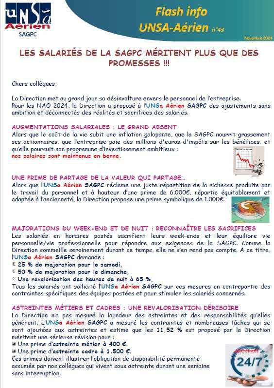 LES SALARIÉS DE LA SAGPC MÉRITENT PLUS QUE DES PROMESSES !!!